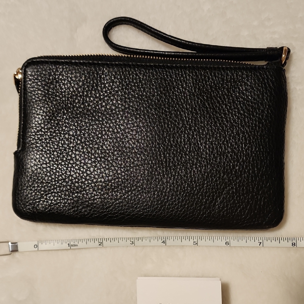 Coach Tan and Brown Signature Wristlet - Picture 3 of 7